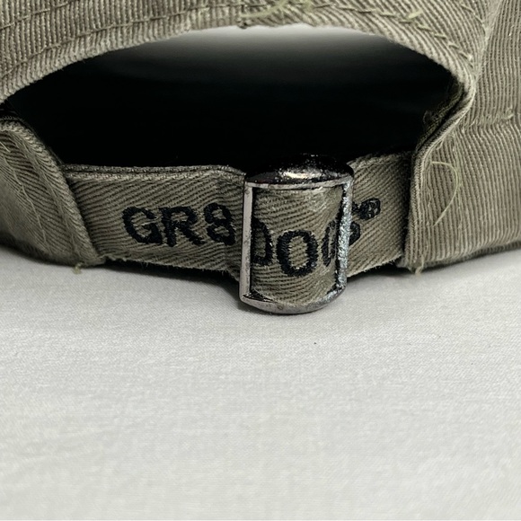 GR8 Dogs Embroidered Dog Baseball Hat in Army Green with Poodle - Picture 3 of 12